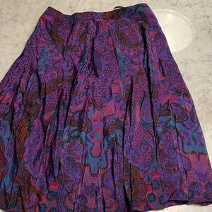 Vibrant vintage Purple Paisley Women's Skirt